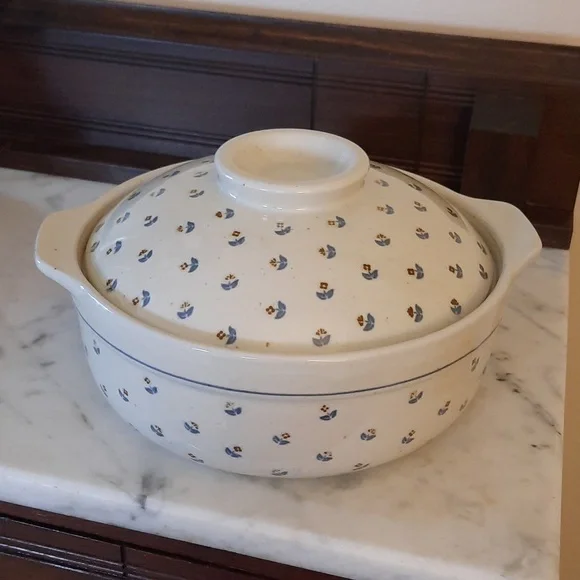 VTG Otagiri Japan Stoneware Covered Casserole Petite Rose - Picture 2 of 8